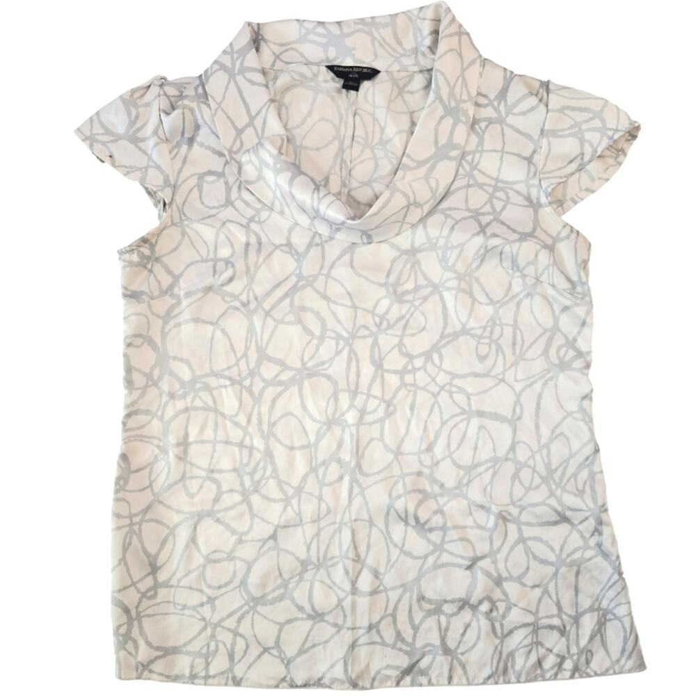 Banana‎ Republic Petite Beige Gray Swirl Size PS Small